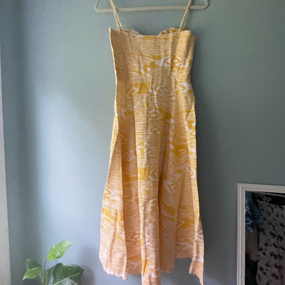 Reformation Canon Dress in Yellow Grain 0 - Picture 9 of 12